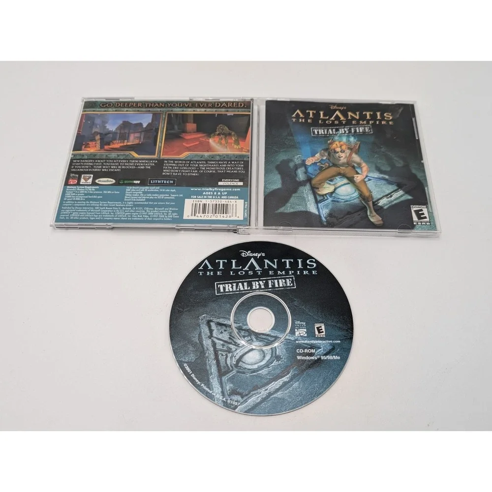 Disney's Atlantis: The Lost Empire -- Trial by Fire (PC, 2001) Near Mint Disc